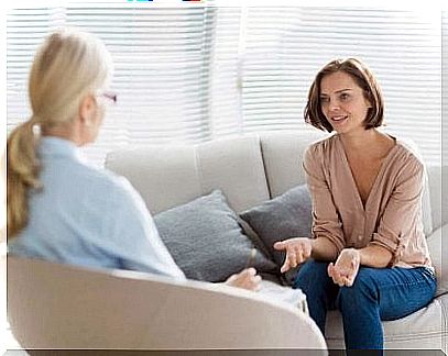 Psychologist conducting individual therapy