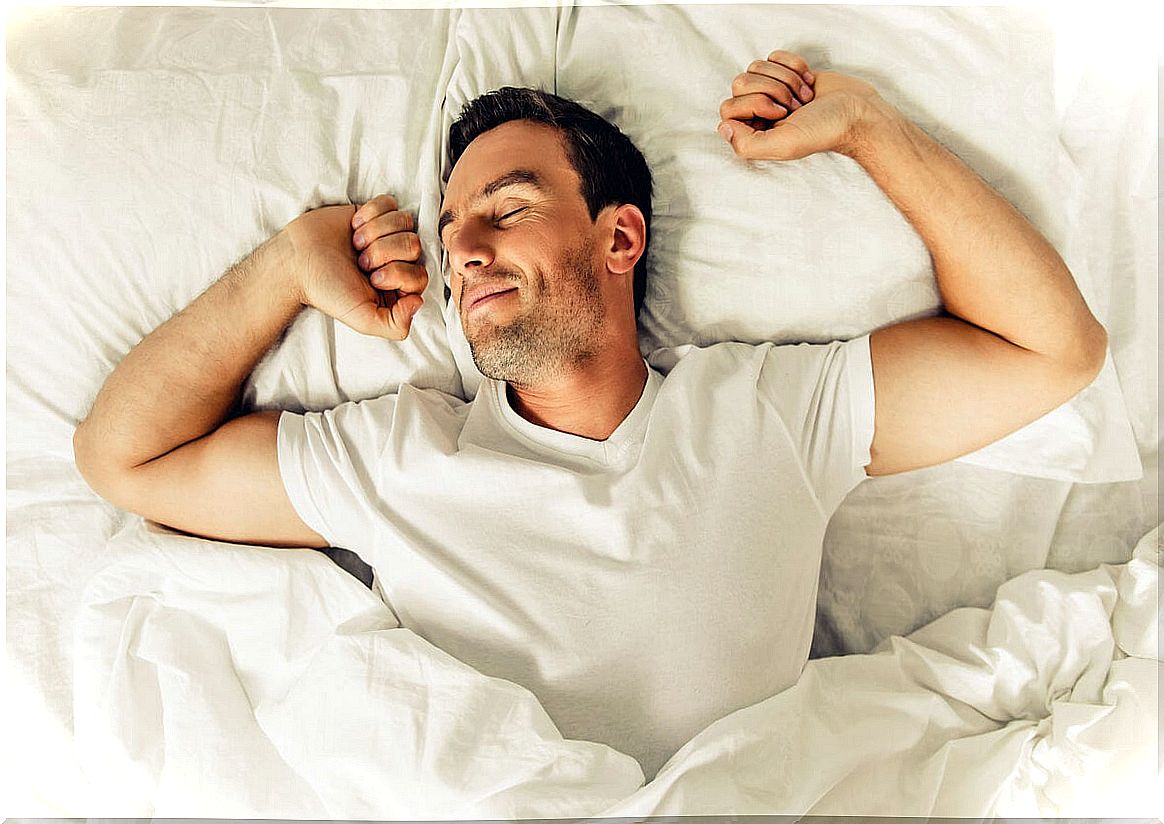 Man enjoying polyphasic sleep