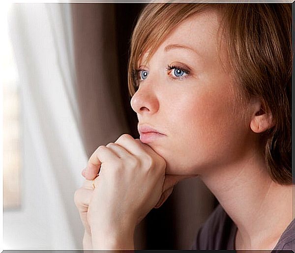 Woman thinking about the illusion of control