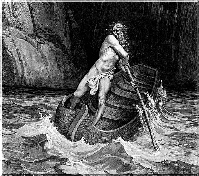 The myth of Charon, ferryman from the underworld